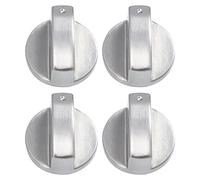 Gadpiparty 4pièces Boutons de Cuisinière Métalliques pour Brûleur et Four de Rechange pour Commande de Cuisinière Électrique