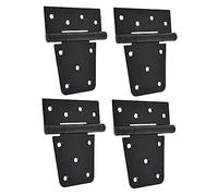 Gadpiparty 4pièces Charnières Fer Forgé Pour Portails Et Portes De Grange Paumelles Carrées Acier Usage Intensif Assemblage Facile Vis