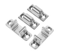 Gadpiparty 4pièces Réparation De Hotte De Cuisinière Matériel De Montage De Panneau De Verre Loquet Installation Facile Conception Métallique