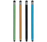 Gadpiparty 4pièces Stylet Universels pour Écrans Tactiles Stylus Capacitif avec Pointe Disc Compatible avec Smartphones Et Précise Et Sensible Noir Orange Vert Bleu