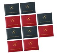 Gadpiparty 5 Ensembles Protectrices pour Cartes Double Emplacement Étui PU pour Étudiants 2 Pièces * 5