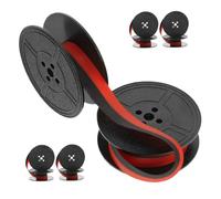 Gadpiparty 5 Ensembles Ruban Encreur pour Machine à Écrire Mécanique Bobine Double Encre Rouge et Noire Compatible Universellement et Résistant Décoloration pour Usage Fréquent Bureau et