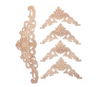 Gadpiparty 5 pièces Appliques Sculptées Chic Décoration Murale et Mobilier Ensemble pour Armoires et Portes Style Européen Décor Classique et Élégant