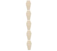 Gadpiparty 5 Pièces Boîte Cercueil Halloween avec Couvercle Charnière Coffret Cadeau Hexagonal pour Bonbons Bijoux et Décorations DIY Présentoir Original pour Fête Effrayante