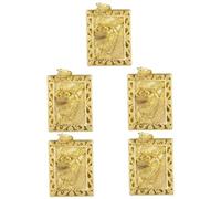 Gadpiparty 5 Pièces Pendentif pendentif tigre exquis tigre suspendu décoratif tigre antique accrocher un petit métier de tigre décor de tigre suspendu collier pendentif tigre laiton