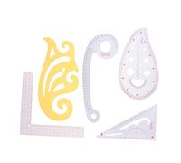 Gadpiparty 5 Pièces Règle de Couture Multifonction Outils pour Tailleur et Patchwork Guide de Biais et Portable pour Création de Vêtements