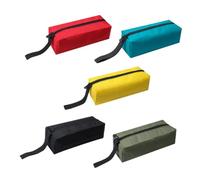 Gadpiparty 5 pièces Sacoche à Outils Petite Imperméable Oxford Zippée Pochette de Rangement Multifonction Colorée pour Outils Papeterie Voyage et Organisation Quotidienne