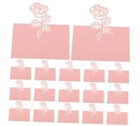Gadpiparty 50 Pièces Cartes de Place Mariage Rose Décoratif Romantique Cartons Nominatifs Faciles à Écrire pour Dîner et