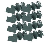 Gadpiparty 50 Pièces Cartes de Table Verte Profonde Tentes Nominales Pliables pour Mariage Fêtes et Banquets Cartes de Placement Manuscrites Élégantes