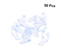 Gadpiparty 50 pièces Clips de Fixation Transparent PVC pour Ruban LED Rond Supports Durables pour Installation Facile de Câbles et Guirlandes Lumineuses Usage Intérieur et Extérieur
