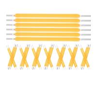 Gadpiparty 50 Pièces Filament LED Rigide 3v 38mm 120ma pour Ampoule, Filament pour Lampe LED Jaune Résistance à L'usure, Éclairage Clair et Lumineux Adapté la Maison