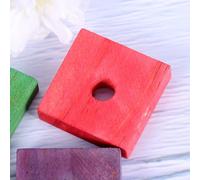 Gadpiparty 50 pièces Jouets à Mâcher Perroquet Bois DIY Colorés Éducatif pour Oiseaux Petits Amuse-Bouche Créatif pour Perruches et Perroquets Cage