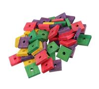 Gadpiparty 50 pièces Jouets à Mâcher pour Perroquets Bois à Grignoter Naturel pour Soins Dentaires des Oiseaux Éducatif pour Perroquets et Oiseaux de Compagnie