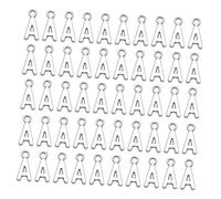 Gadpiparty 50 Pièces Ornements De Pendentif Lettre Tout Petit Pendentifs Charme Collier Bijoux Nombre Alphabet Pendentif Lettre Bricolage Cursive Letters Charms Lettre Colorée Pendente