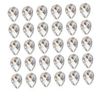 Gadpiparty 50 Pièces Perles Eau Facettées Verre pour Création de Bijoux Diy Accessoires de Vêtements Décoratifs