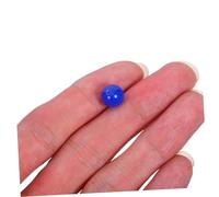 Gadpiparty 50 Pièces Perles Naturelles de Lapis-lazuli pour Bijoux DIY Pierres Polies Durables Perles Rondes Bleues pour Bracelets Colliers et Créations Artisanales
