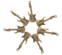 Gadpiparty 50pièces Breloques Guitare Miniature Alliage Incontournables Pour Diy Téléphone Décorations Vintage Et Accessoires Créatifs