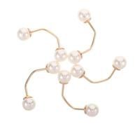 Gadpiparty 5pièces Boutons Broches Ronds Métal Avec Cristaux Pour Femmes Épingle De Sûreté Invisible Décoratif Pour Robes Chemises Et Foulards