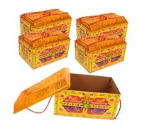 Gadpiparty 5pièces Coffre Au Trésor Papier pour Ancêtres De Banque pour Funérailles Et Liens Spirituels Lot de Coffres