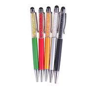 Gadpiparty 5pièces Lot de Stylets pour Écrans Tactiles avec Strass Stylos Capacitifs pour Tablettes et Téléphones Jaune