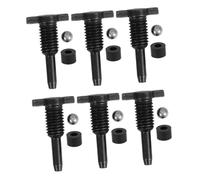 Gadpiparty 6 Ensembles Vertical Floor Jack Repair Parts with Return Valves Air Release Seal Steel Plug for Automotive and Industrial Maintenance