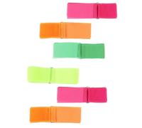 Gadpiparty 6 Pièces Bandes Élastiques Colorées Couleur Aléatoire pour Course à Trois Jambes, Réglables en Nylon, Faciles à Enfiler, pour Jeux en Extérieur et Journées Scolaires Amusantes