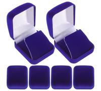 Gadpiparty 6 Pièces Boîte de Présentation pour Badges Scolaires, Bleu, | Présentation Soignée D’un Badge Unique, Rangement Compact, pour École et Bureau, Convient Pièces