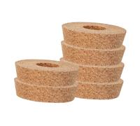 Gadpiparty 6 pièces Bouchons Liège avec Trou Central pour Vases Hydroponiques Verre Couvercles Ventilés pour Jardinières de Propagation et Pots de Plantes Intérieur