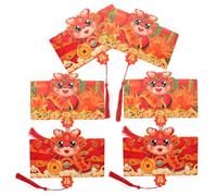 Gadpiparty 6 pièces Chinese Style Envelopes Paper Year Of Pockets For Spring Festival Celebration