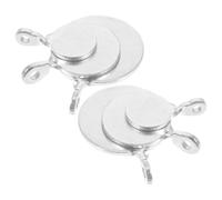 Gadpiparty 6 Pièces Cibles en Acier Manganèse Argentées pour Tir à l'arc, Design Suspendu Pratique et Portable pour Entraînement Intérieur et Extérieur