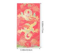 Gadpiparty 6 Pièces Enveloppes Rouges Dragon Lot de Pochettes Papier Légères et Portables pour Nouvel An Chinois Décoration Festive et Pochettes pour Célébrations