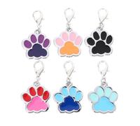 Gadpiparty 6 pièces Plaques d'identification pour Animaux Alliage de Zinc Pendentifs Chat et Chien décoratifs Étiquettes Personnalisables pour Colliers Accessoires Solides 6PCS modèles