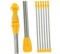 Gadpiparty 6 pièces Tiges Extension Pulvérisateur Jardin Acier Inoxydable Réglables Rallonge Canne Pulvérisateur Agricole Rechargeable pour Arrosage et Pulvérisation