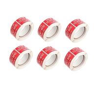 Gadpiparty 6 Rouleaux Étiquettes Avertissement pour Expédition Autocollants Adhésifs pour Fragile Étiquettes Rouleau et Protéger Vos Colis