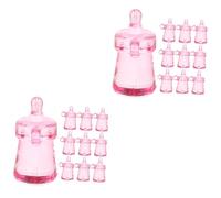 Gadpiparty 60 Pièces Pendentif Tétine De Biberon Décoration De Bautizo Para Niño Jouet Bebe Mini-jouet Biberons Bricolage Décoration Mini Biberon Acrylique Mamelon Articles De Fête