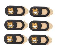 Gadpiparty 6pièces Protection pour Webcam Cache-Webcam Cache-Webcam Tiger Year Obturateur De Confidentialité Protection Objectif Lot de Facile à Installer Retirer