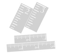 Gadpiparty 7pièces Toise Murale Lot De Règles De Mesure Gabarit Plastique Pour Garçon Fille Pochoir Creux Règle De Croissance Réutilisable