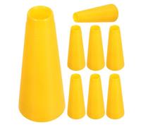 Gadpiparty 8 Bobines Cône de Fil en Plastique Durci Jaune Tube Conique Porte-Bobines Vide pour Broderie Tricot et Couture Accessoires de Bobine de Fil pour Travaux D’Aiguille