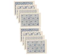Gadpiparty 8 feuilles Papier de Transfert pour Céramique Sous Glaçure Décor Décalcomanie Haute Température et Facile à Découper pour Artisanat Argile
