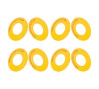 Gadpiparty 8 Pièces Autocollant D’arrêt D’urgence pour Bouton, | Papier Synthétique Pp, Diamètre Intérieur 31mm, Adhésif, pour Panneaux de Commande et Lignes Industrielles