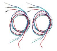 Gadpiparty 8 Pièces Câbles de Porte-cellule Audio pour Platine Vinyle Flexibilité Étendue et Codage Couleur, Adaptés aux Événements Dj et Soirées, en Cuivre et Pvc