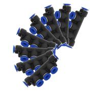 Gadpiparty 8 Pièces Kit Raccords Pneumatiques Plastiques Connecteurs Étanches pour Tubes Air Compatible Agroalimentaire et Électronique Connexion Précise sans Fuite
