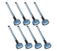 Gadpiparty 8 Pièces Lot de 8 Stylos de Comptoir Noirs avec Base Adhésive Sécurisée, Encre Fluide, Stylo Confortable pour Signature, pour Bureau, Réception et Livre D’Or