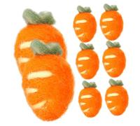 Gadpiparty 8 Pièces Lot de Carottes Feutre pour Bricolage Décoration De Carottes Petites Décoratives pour Vêtements Et Fêtes