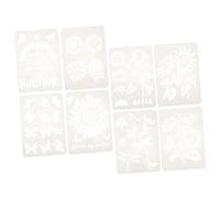 Gadpiparty 8 Pièces Pochoirs Peinture Murale Tournesol Réutilisables Diy pour Adultes Modèles Découpés pour Projets Artistiques Créatifs