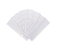 Gadpiparty 80 Pièces Poches Adhésives Transparentes pour Étiquettes Porte Noms Auto Adhésifs Résistants à Eau pour Organisation Bureau Entrepôt Protection des Labels