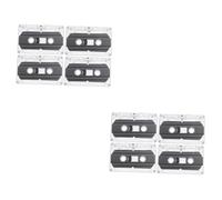 Gadpiparty 8pièces Cassettes Audio Enregistrables pour Créativité Et Enseignement avec Boîtier Transparent