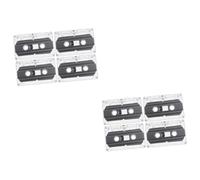Gadpiparty 8pièces Cassettes Audio Vierge Lot de Bandes Enregistrables pour Enregistrements Vocaux Et Messages Boîtier Transparent Inclus Pratique Et