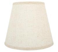 Gadpiparty Abat-jour Cylindrique en Lin Naturel pour Lampe de Table E27, Demi-cylindre 20 Cm, Couleur Lin, Lot de 2, Abat-jour de Rechange Décoratif pour Chambre et Salon