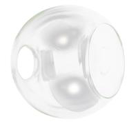 Gadpiparty Abat-Jour en Verre Transparent Double Ouverture pour Lampe Suspendue, Diamètre 200Mm, Compatible Éclairage Intérieur Moderne et Classique